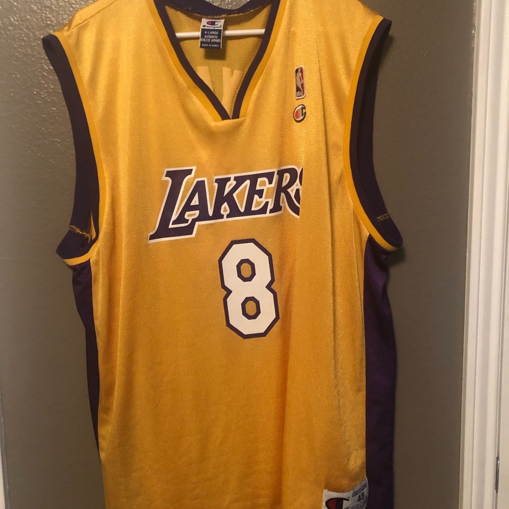 champion lakers #8 authentic jersey